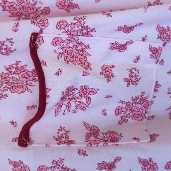 Lati Fashions Floral Piping Two Piece Pajama Set XXL Pink - Picture 5 of 16